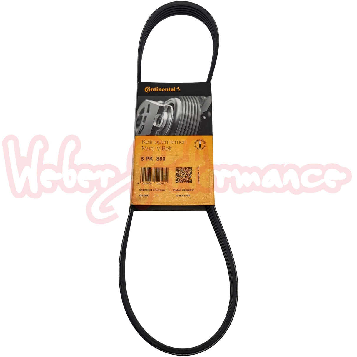 Keilrippenriemen 880mm - Continental 5PK880