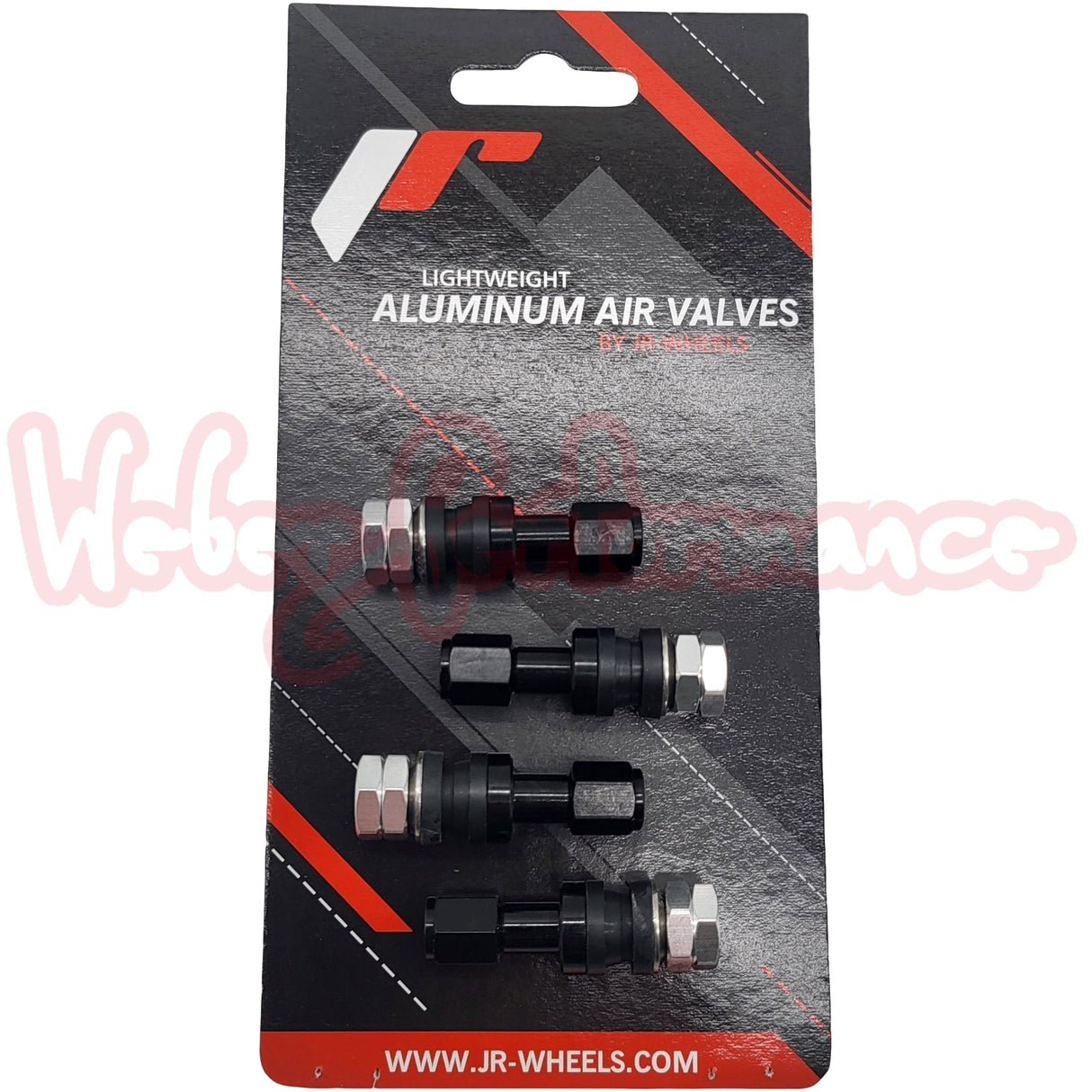 JapanRacing Aluventilsatz Schwarz