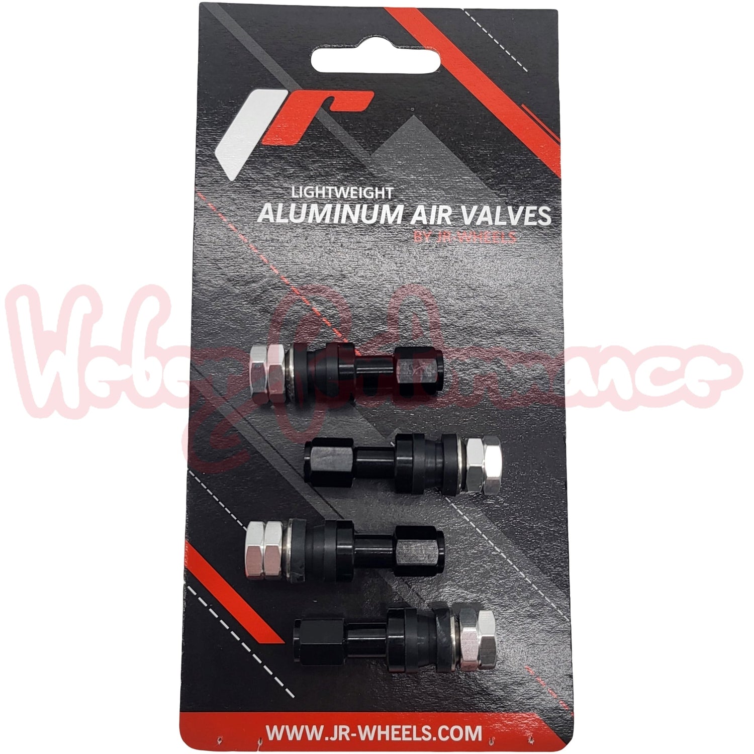 JapanRacing Aluventilsatz Schwarz