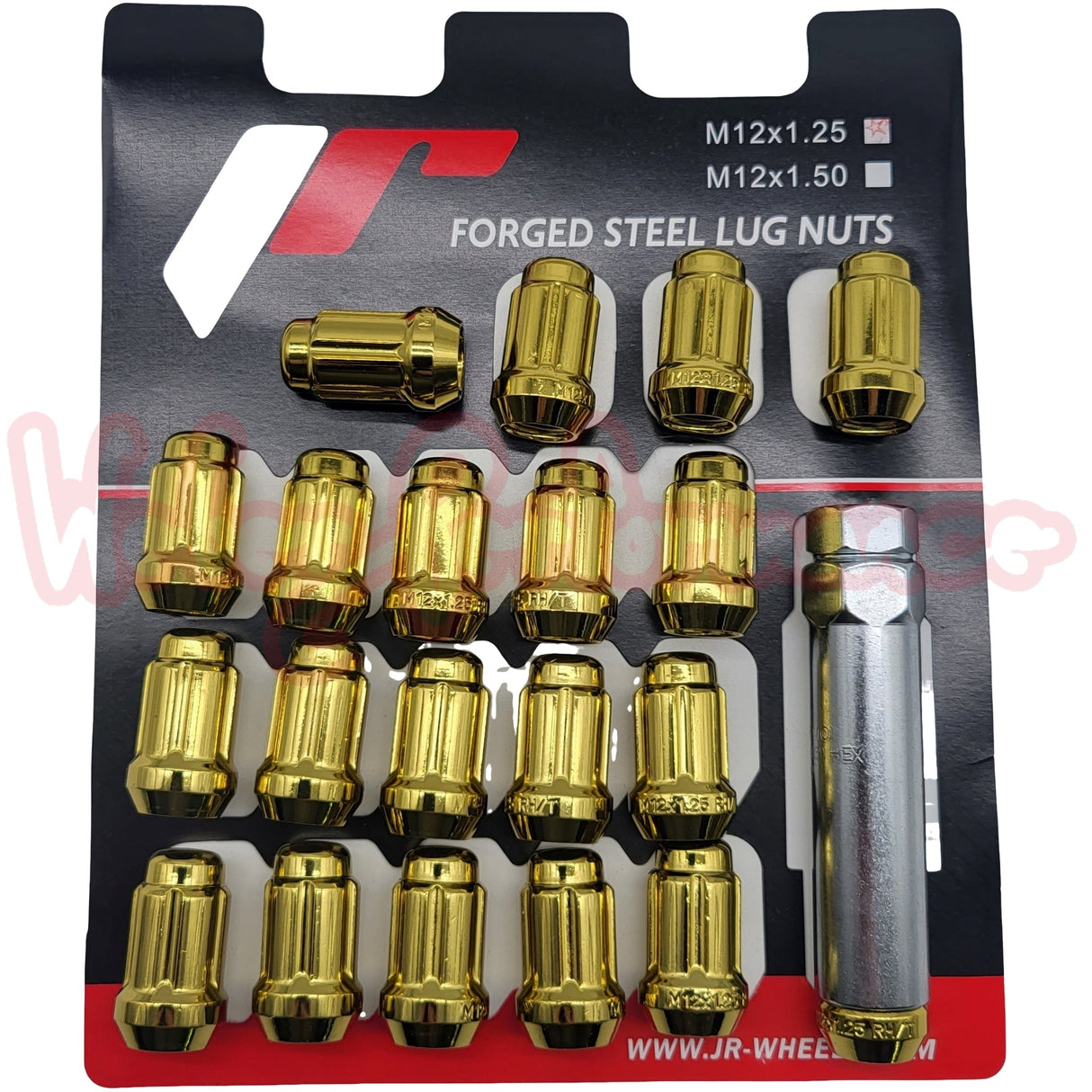 JapanRacing Lugnuts gold (geschlossen, M12x1.25)