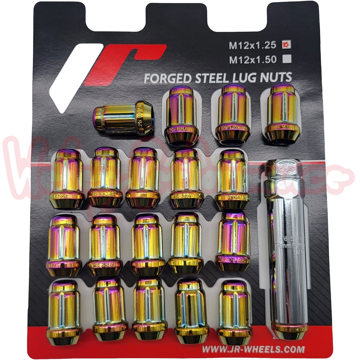 JapanRacing Lugnuts neo (geschlossen, M12x1.25)