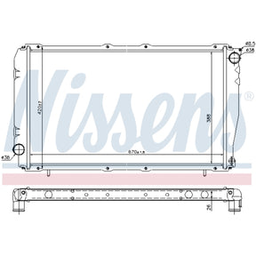 Wasserkühler 94-00 - Nissens 67740